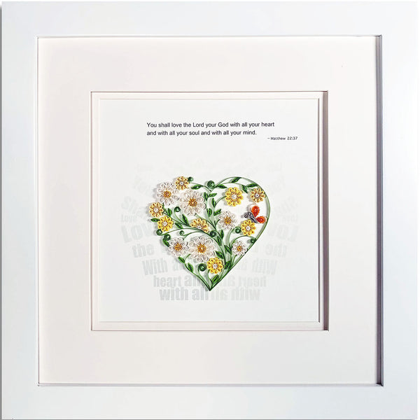 WJL Quilling - Floral Heart