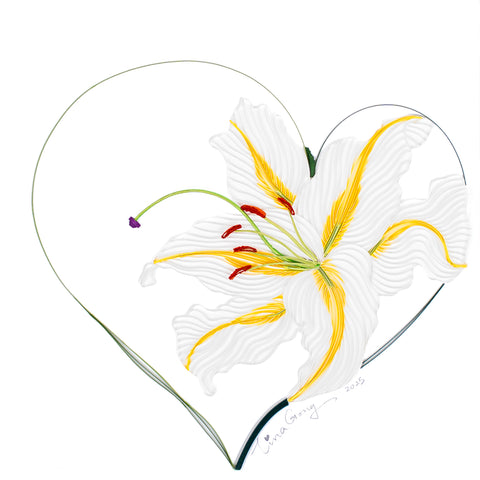 Quilling Artwork by Tina G. - Pure As a Lily