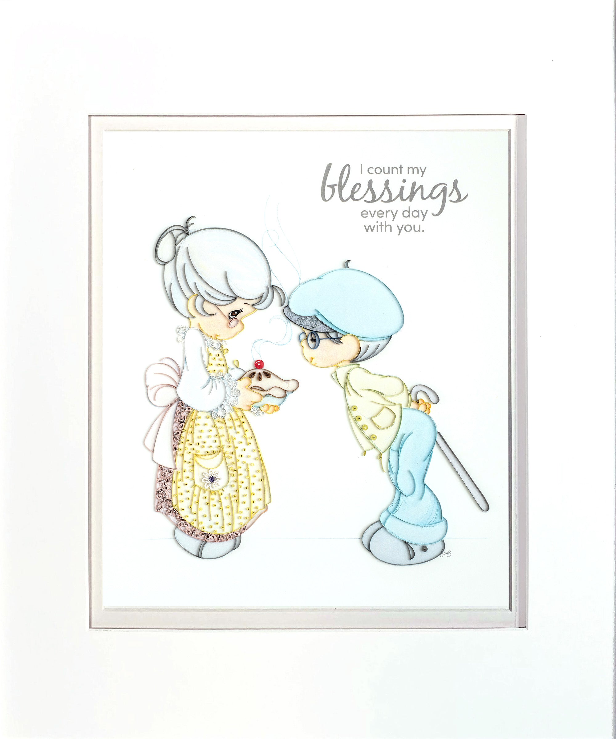 Precious Moments Quilling - I Count My Blessings Every Day
