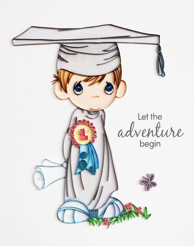Precious Moments™ Quilling - He Graduates