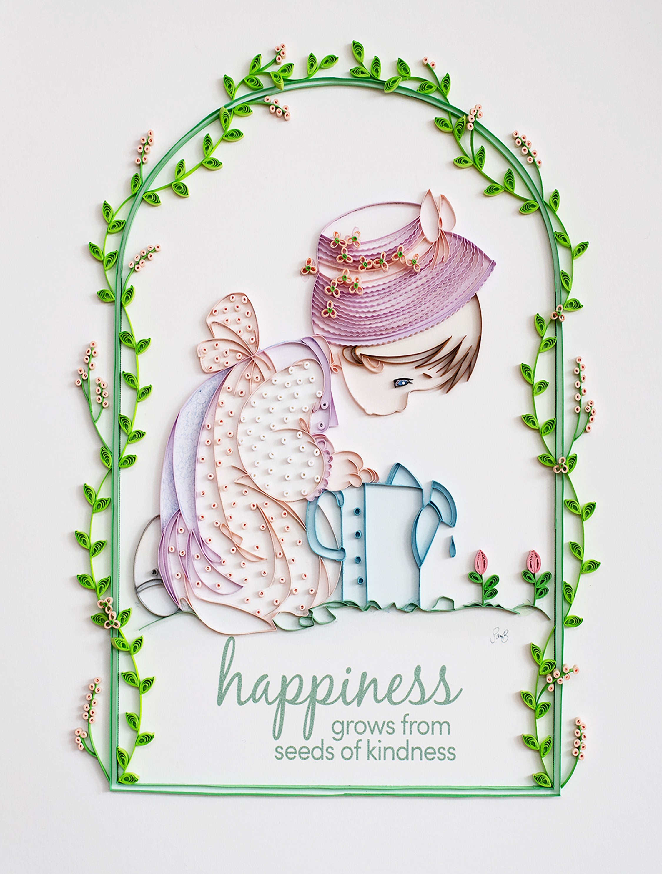 Precious Moments Quilling - Happiness Grows