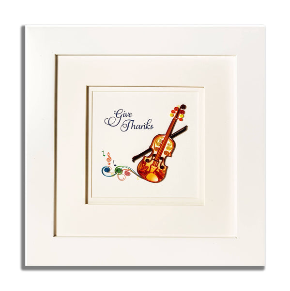 WJL Quilling - Give Thanks   10"W x 10"H